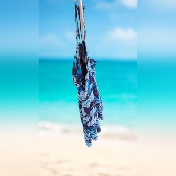 Noon Swim Women's Swimdress Tropical Print Size 14 (NWOT) - Picture 6 of 11